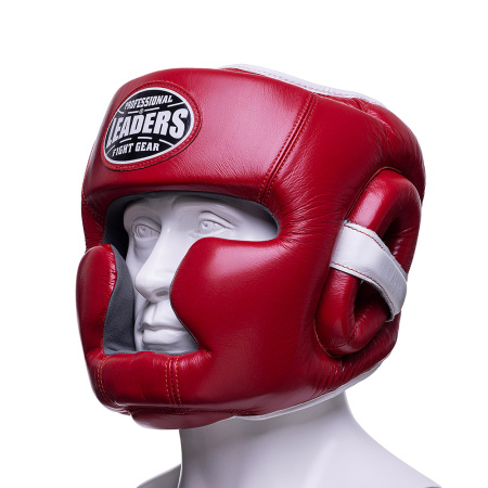 Шлем боксерский LEADERS LS Full Face XL красный